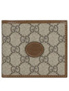 GG Supreme Interlocking Half Wallet Brown - GUCCI - BALAAN 2