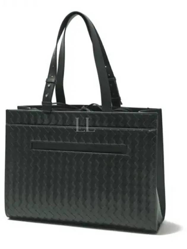 Intrecciato Cargo Leather Tote Bag Dark Green - BOTTEGA VENETA - BALAAN 2