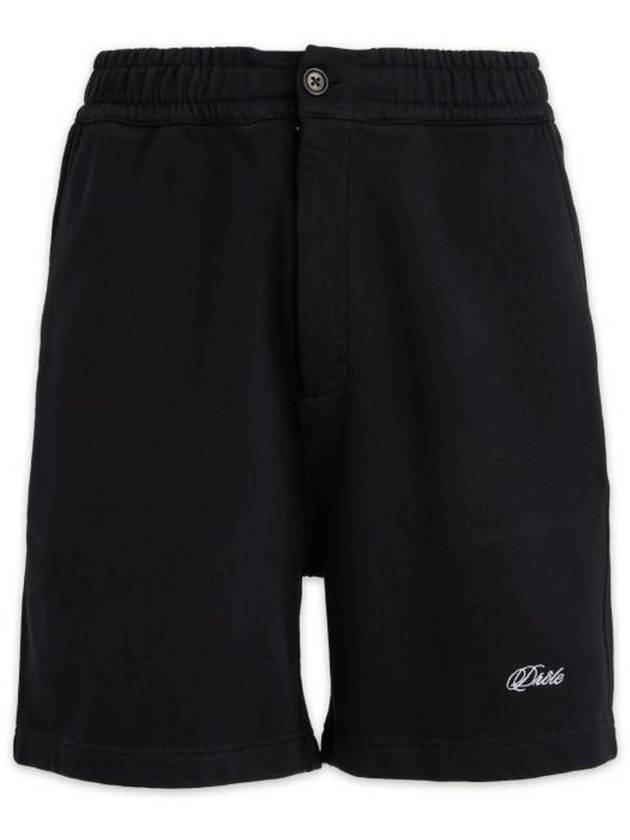 Le Short Drole BBS119CO053 BLACK Logo Cotton Shorts - DROLE DE MONSIEUR - BALAAN 1