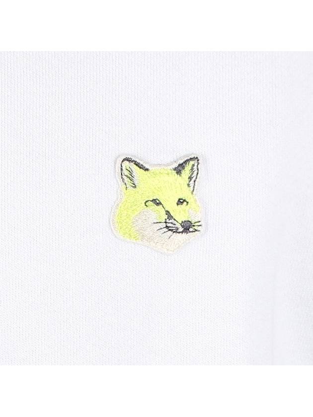 Monochrome Fox Head Classic Cotton Sweatshirt White - MAISON KITSUNE - BALAAN 6