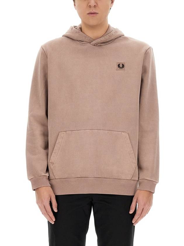 Hooded Sweatshirt FP M6673 W05 PINK - FRED PERRY - BALAAN 2