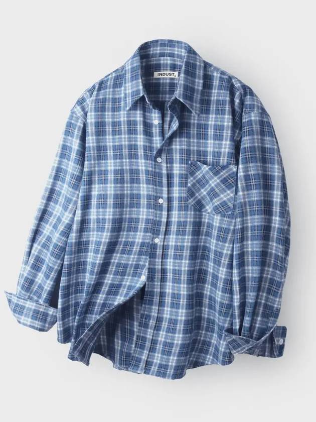 Forest Memory Check Shirt Blue - INDUST - BALAAN 5