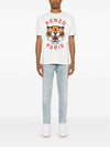 Lucky Tiger Short Sleeve T-Shirt White - KENZO - BALAAN 7