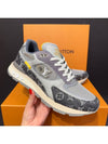 Men's Runaway Denim Sneakers Gray - LOUIS VUITTON - BALAAN 1