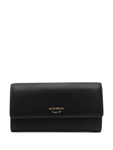 Continental Flap Long Wallet Black - EMPORIO ARMANI - BALAAN 1