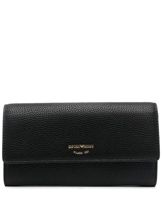 Continental Flap Long Wallet Black - EMPORIO ARMANI - BALAAN 1