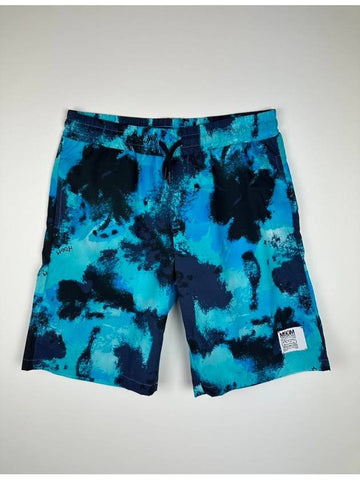 Kids Sweat Shorts S4MSJBBE252 Turquoise Blue Boys 14A - MSGM - BALAAN 1