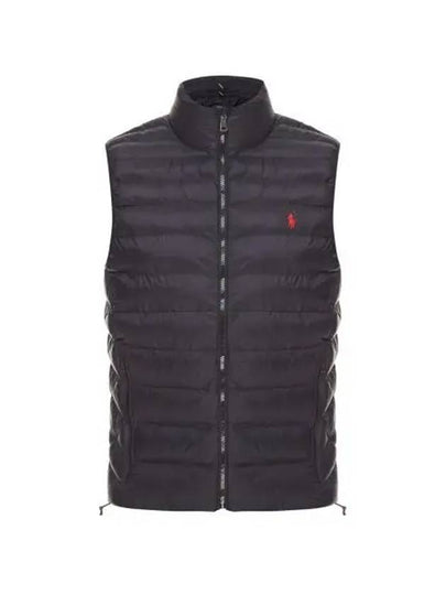 Logo String Padded Vest Black - POLO RALPH LAUREN - BALAAN 2