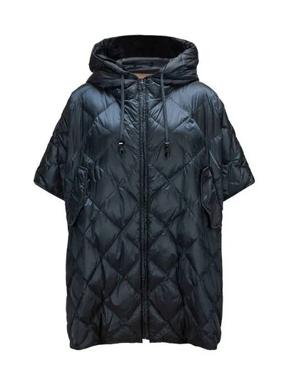 TREMAN Hooded Padding Cape Navy 2429736045 075 - MAX MARA - BALAAN 2