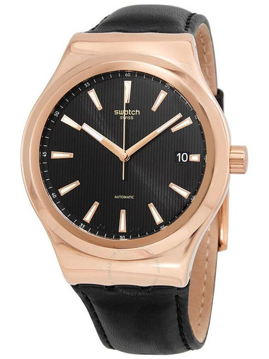 Swatch Sistem Rosee Automatic Black Dial Unisex Watch YIG400 - SWATCH - BALAAN 1