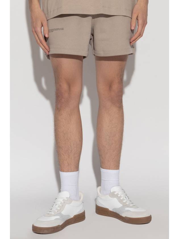 Pangaia Logo Shorts, Unisex, Beige - PANGAIA - BALAAN 5