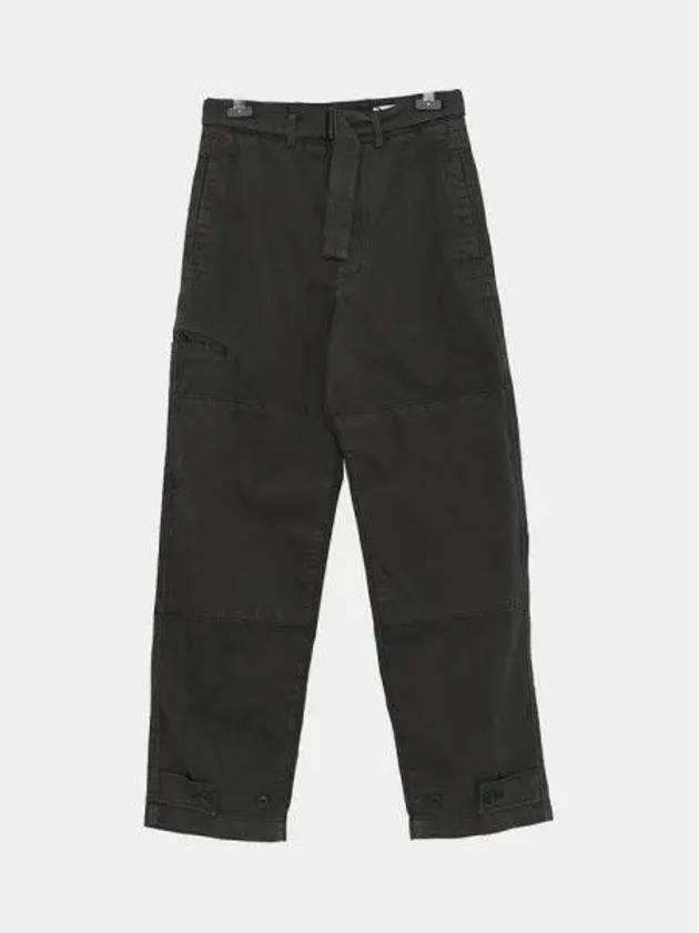 Cotton Straight Pants Midnight Green - LEMAIRE - BALAAN 2