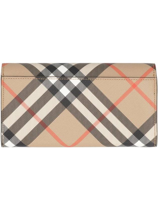 Check Continental Long Wallet Beige - BURBERRY - BALAAN 4