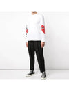 Big Heart Arm Logo Long Sleeve T-Shirt P1 T258 1 White - COMME DES GARCONS PLAY - BALAAN 4