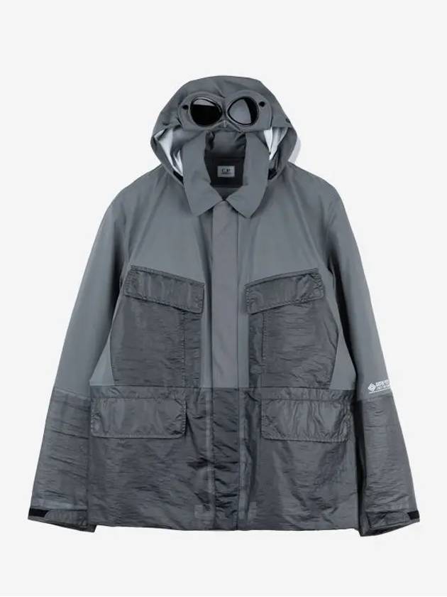 Goretex Infinium Mixed Goggles Hooded Jacket Grey - CP COMPANY - BALAAN 4