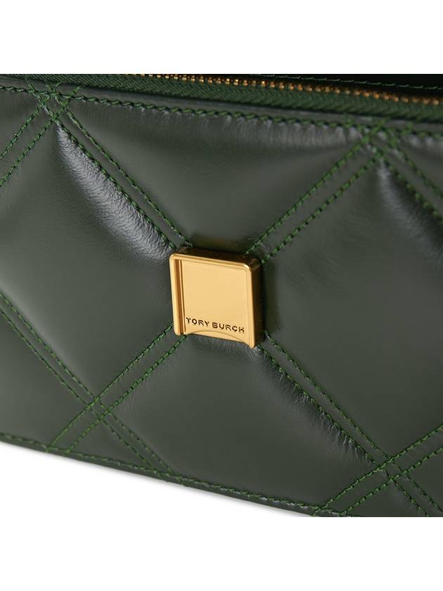 Kira Diamond Quilted Tote Bag Green - TORY BURCH - BALAAN 9