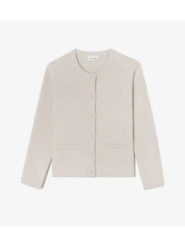 Women s jacket cardigan cream - LACOSTE - BALAAN 1