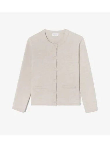 Women s jacket cardigan cream - LACOSTE - BALAAN 1