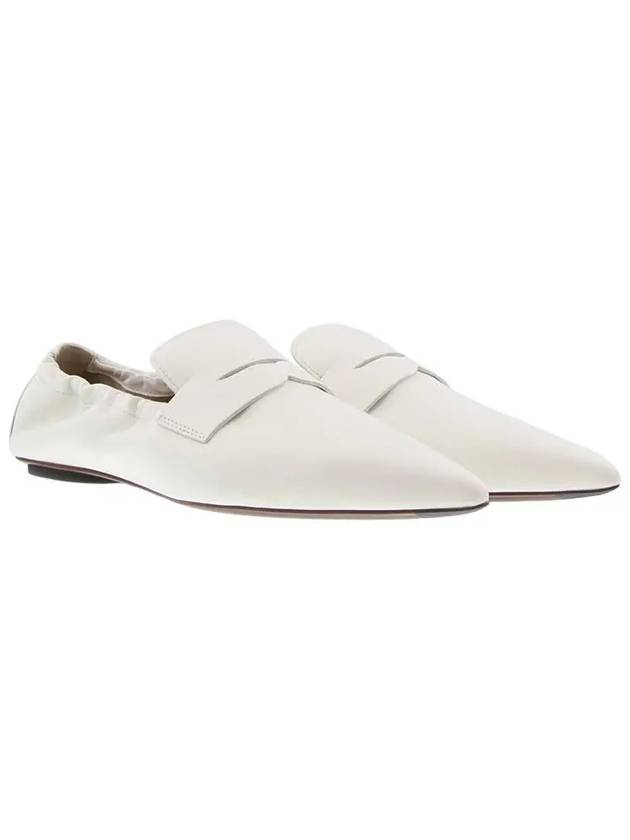 Leather Penny Loafers White - TOD'S - BALAAN 4