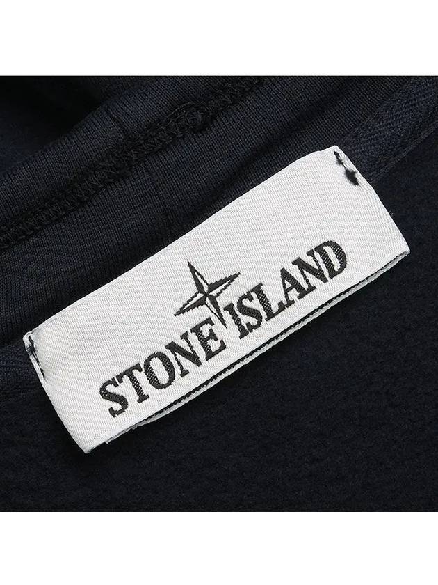 Stretch Cotton Fleece Mock Turtleneck Sweatshirt Navy - STONE ISLAND - BALAAN 6