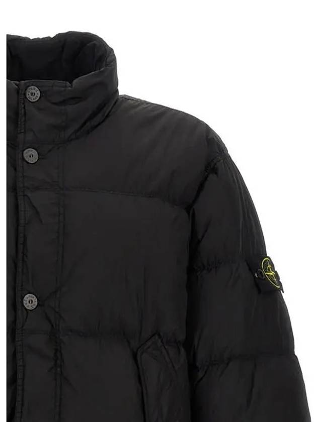 Garment Dyed Crinkle Reps Down Padding Black - STONE ISLAND - BALAAN 3