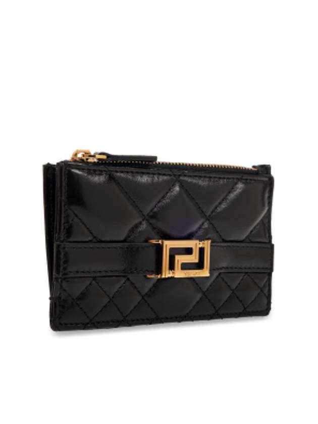 Greca Goddess Zip Card Wallet Black - VERSACE - BALAAN 5