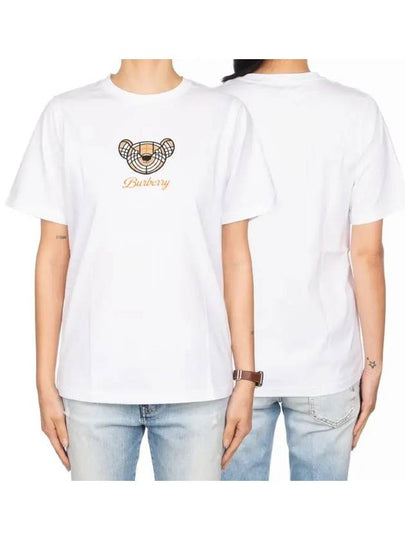 Thomas Bear Short Sleeve T-Shirt White - BURBERRY - BALAAN 2