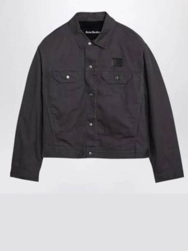 Face Canvas Jacket Grey - ACNE STUDIOS - BALAAN 2