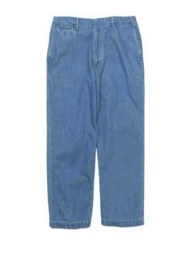 NANAMI AmiCA Wide Denim Pants Indigo Bleach SUCS306 IB - NANAMICA - BALAAN 1