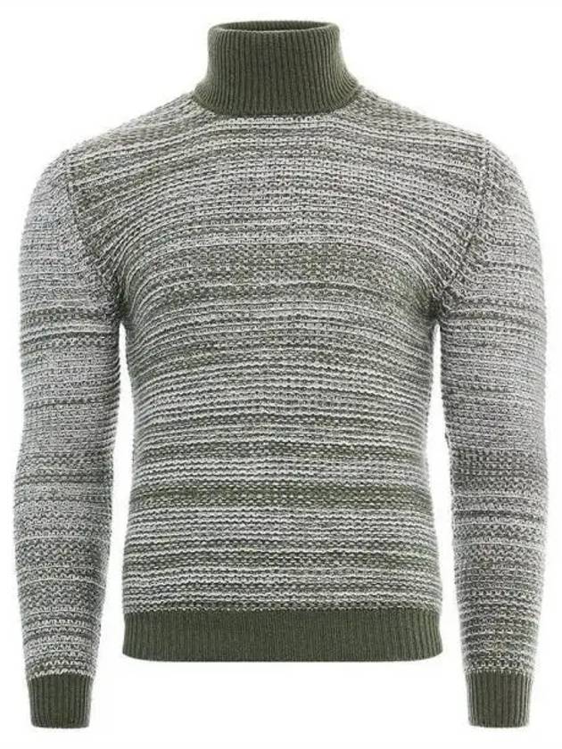 UMK0154 IVORY KHAKI Cashmere Turtleneck Sweater 271312 - KITON - BALAAN 1