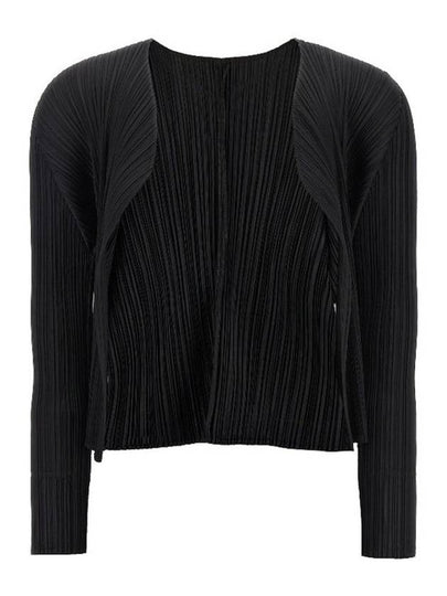 Basic Pleats Cardigan Black - ISSEY MIYAKE - BALAAN 2