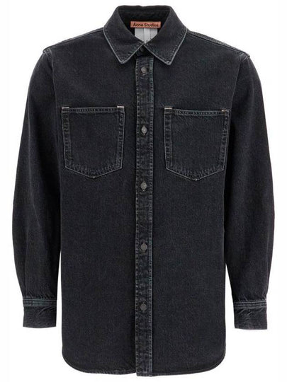 long sleeve shirt CB0082 900 BLACK - ACNE STUDIOS - BALAAN 2