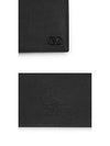 V Logo Signature Half Wallet Black - VALENTINO - BALAAN 4