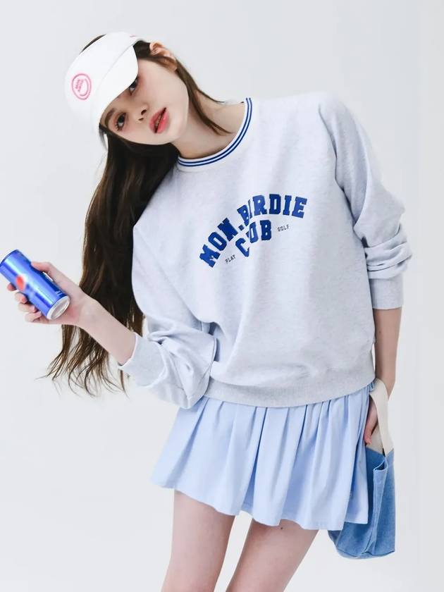 Mont Buddy Club Crew Neck Sweatshirt LGREY - MONBIRDIE GOLF - BALAAN 10