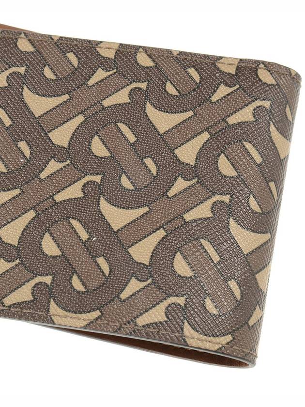 Monogram Print Bicycle Wallet Brown - BURBERRY - BALAAN 4