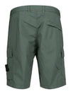 Light Stretch Cotton Bermuda Shorts Dark Green - STONE ISLAND - BALAAN 3