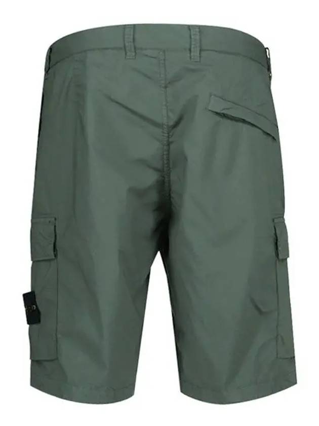 Light Stretch Cotton Bermuda Shorts Dark Green - STONE ISLAND - BALAAN 3