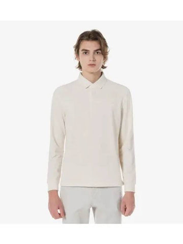 Men s PARIS Long Sleeve Polo Cream - LACOSTE - BALAAN 1