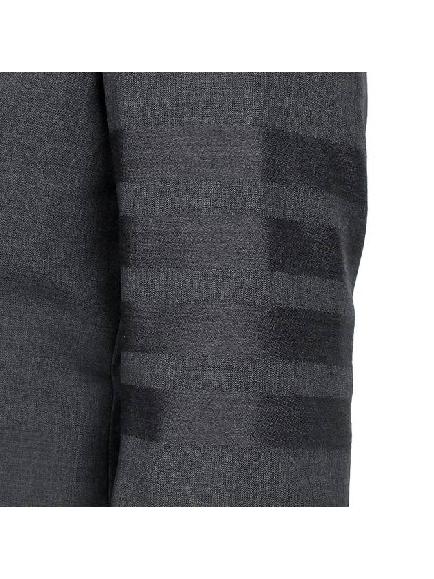 4 Bar Wool Jacket Grey - THOM BROWNE - 8