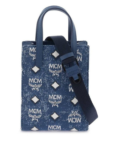 23 ss jacquard denim mini AREN bag MMTDSTA02 LE B0230441956 - MCM - BALAAN 1