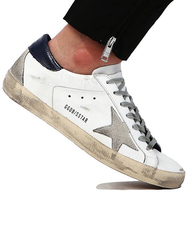 Men's Navy Tab Superstar Low Top Sneakers White - GOLDEN GOOSE - BALAAN 2