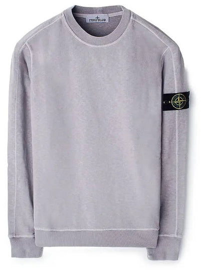 Garment Dyed Malfile Crewneck Sweatshirt Grey Heather - STONE ISLAND - BALAAN 2