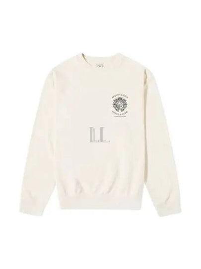 Hotel Embroidered Logo Cotton Long Sleeve T-Shirt Cream - SPORTY & RICH - BALAAN 2