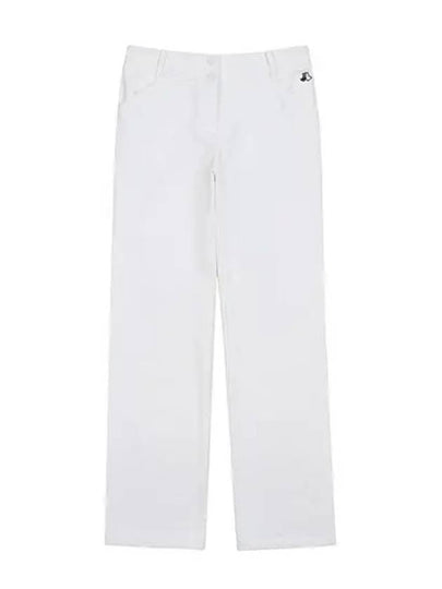 Women s double weave semi bootcut 10 pants 5004LXWN IVORY - BLACK&WHITE - BALAAN 2