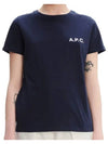 Leanne Logo Short Sleeve T-Shirt Navy - A.P.C. - BALAAN 2