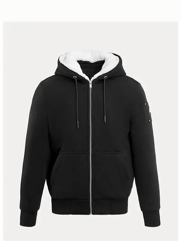 Classic Bunny Zip Up Hoodie White Lining Black - MOOSE KNUCKLES - BALAAN 2