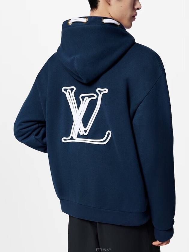 1AFR32 Cotton Jersey Hoodie - LOUIS VUITTON - BALAAN 1