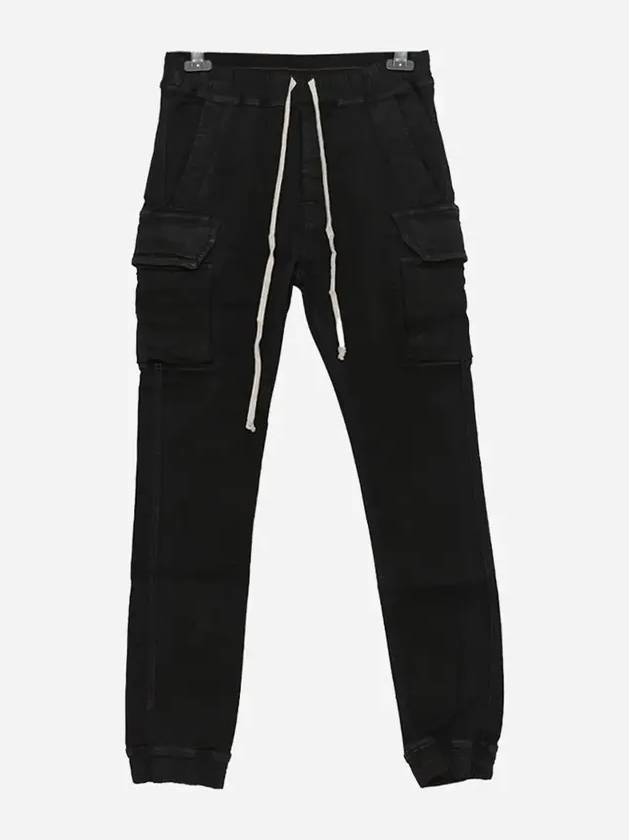 Mastodon Drawstring Cargo Pants Black - RICK OWENS - BALAAN 3