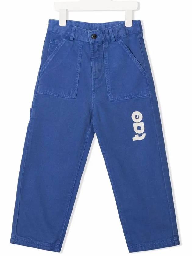 Kids Logo Print Straight Jeans F21070 003FN - THE ANIMALS OBSERVATORY - BALAAN 1