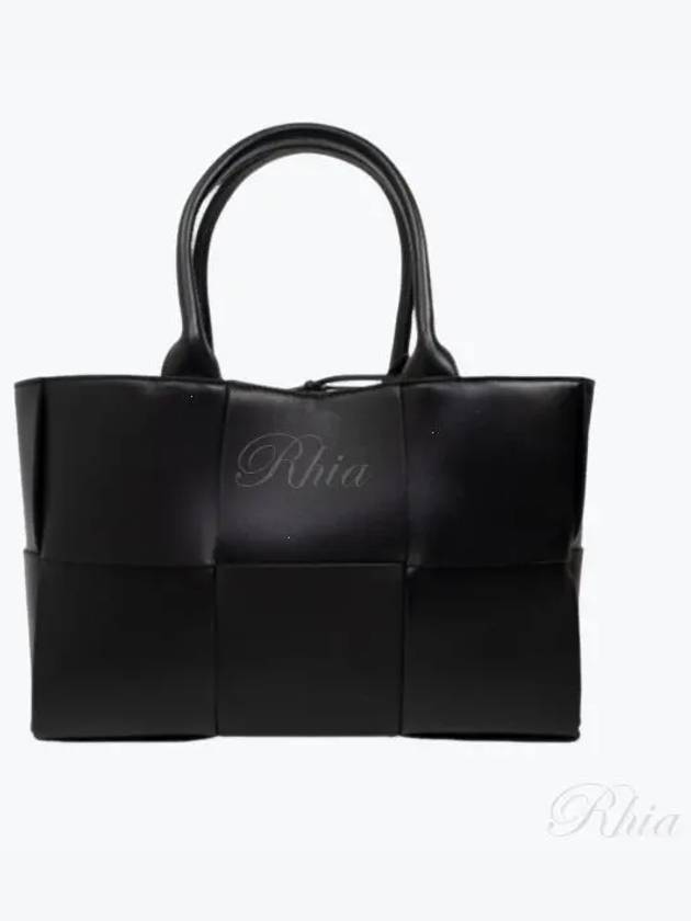 Arco Intrecciato Small Tote Bag Black - BOTTEGA VENETA - BALAAN 2